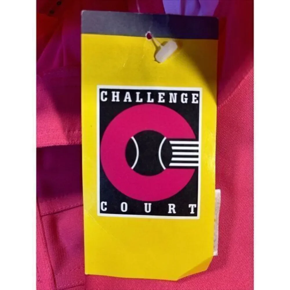 NWT Nike‎ Challenge Court Tennis Skirt Pink Zip Vintage Style 7D94-12